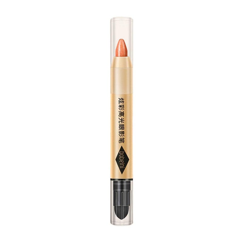 Baibeini Iridescent Highlighter Eyeshadow Stick Dual-Ended Eyeshadow Stick - One swipe creates a pearlescent shimmer for contouring and highlighting.